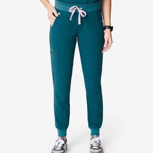 FIGS large/petite Caribbean blue Zamora jogger